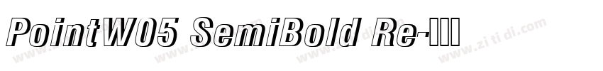 PointW05 SemiBold Re字体转换